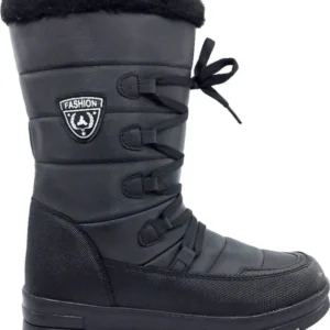 بوت و نیم‌ بوت زنانه برفی مشکی با داخل پشمی طراحی زمستانی 995 برند Twingo - 7656