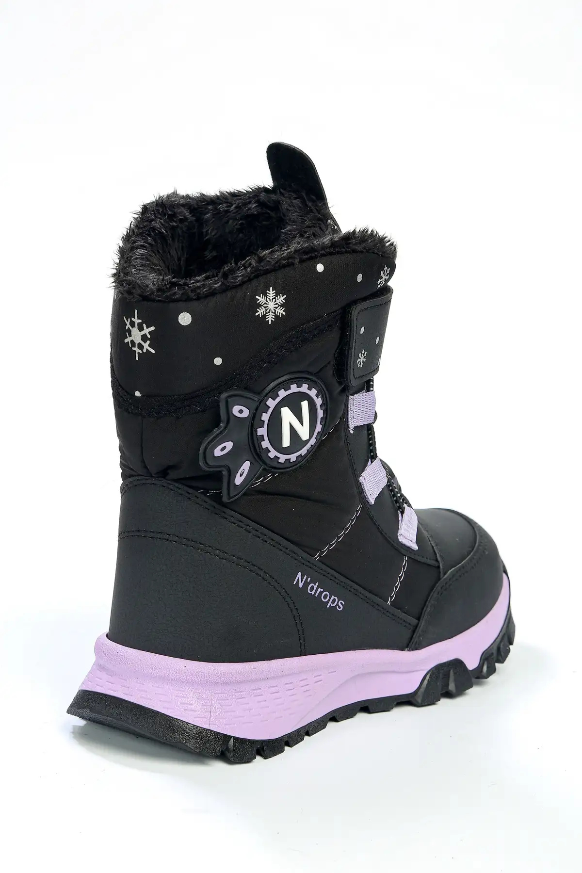 بوت بچگانه کفش برفی دخترانه با زیره ضد لغزش و عایق رطوبت و پوشش پشمی برند PNZ PENZA - 7611