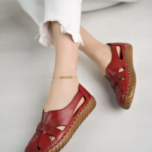 کفش صندل زنانه روزمره از چرم طبیعی مدل DD3030 برند Diego Carlotti - 8270
