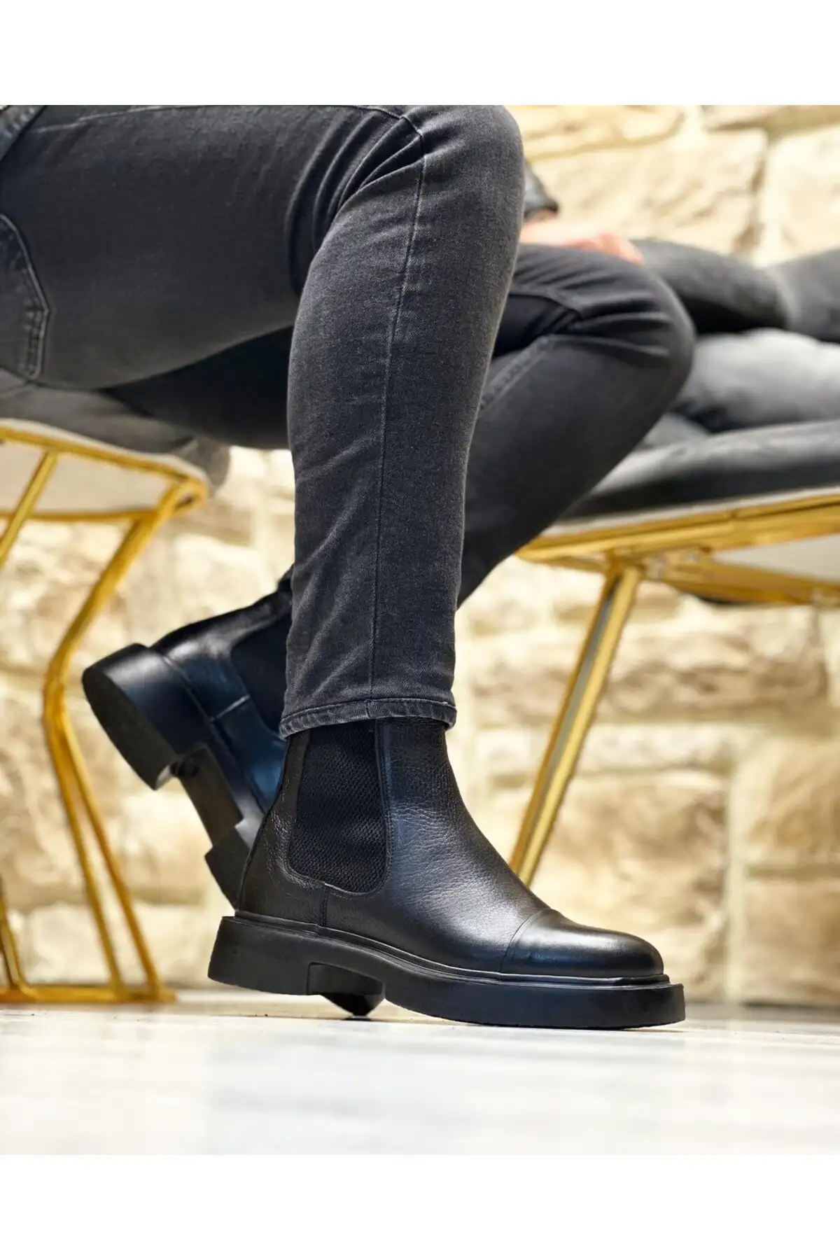 بوت مردانه  روزمره  RUNY از چرم طبیعی EVA آتابان برند İtallano Ayakkabı - 7593 بوت مردانه روزمره RUNY از چرم طبیعی EVA آتابان برند İtallano Ayakkabı - 7593