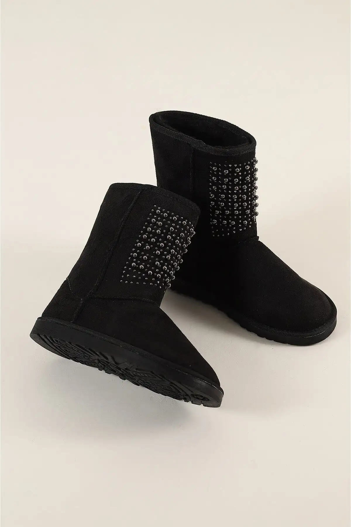 بوت و نیم بوت زنانه   رزمره با طرح سنگی  داخلی پشمال برند LABRONA - 7671 بوت و نیم بوت زنانه رزمره با طرح سنگی داخلی پشمال برند LABRONA - 7671