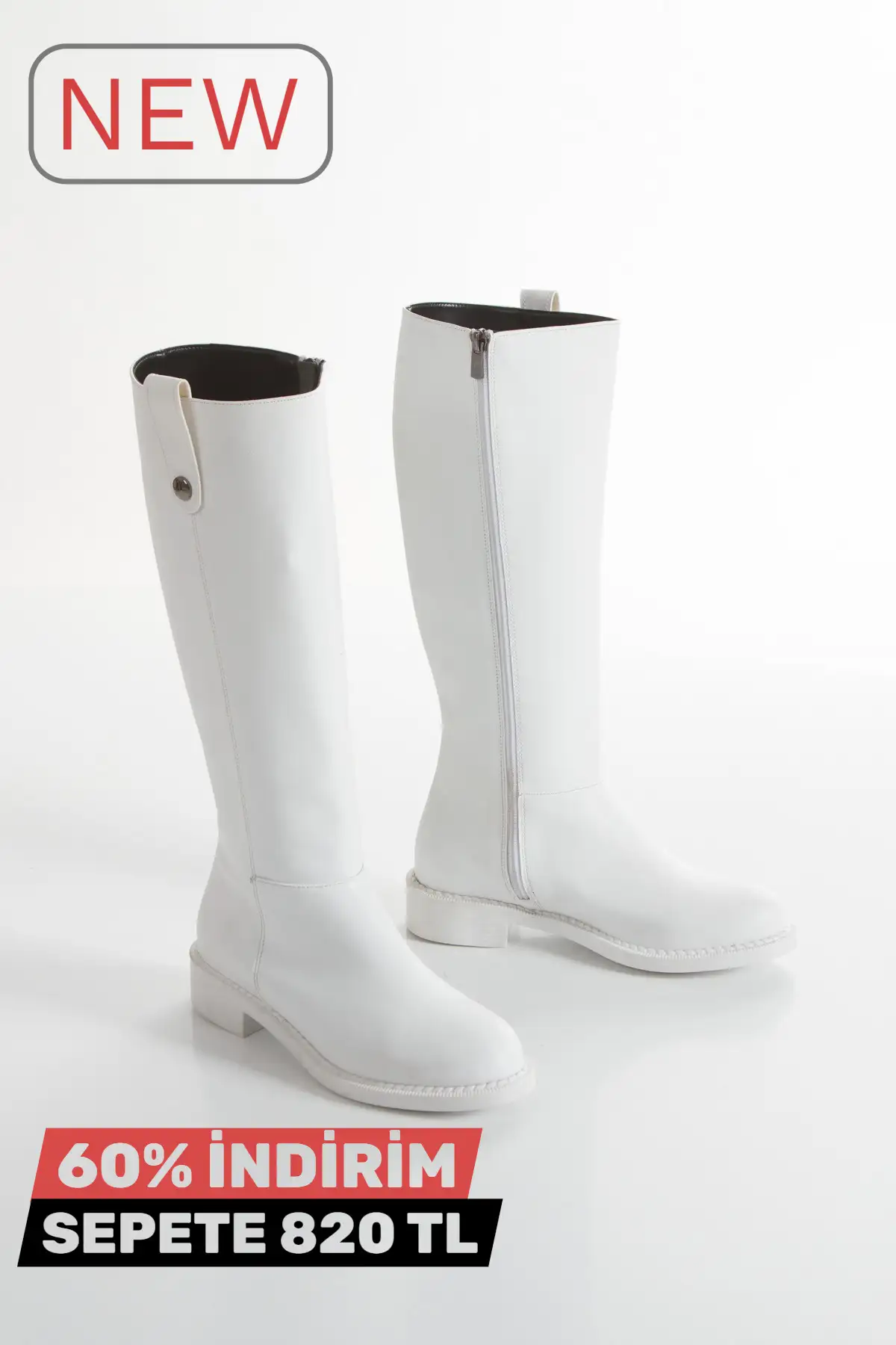 بوت و نیم بوت زنانه چکمه رزمره با پنجه تخت  سایز مناسب برند muhhu moda - 8086 بوت و نیم بوت زنانه چکمه رزمره با پنجه تخت سایز مناسب برند muhhu moda - 8086