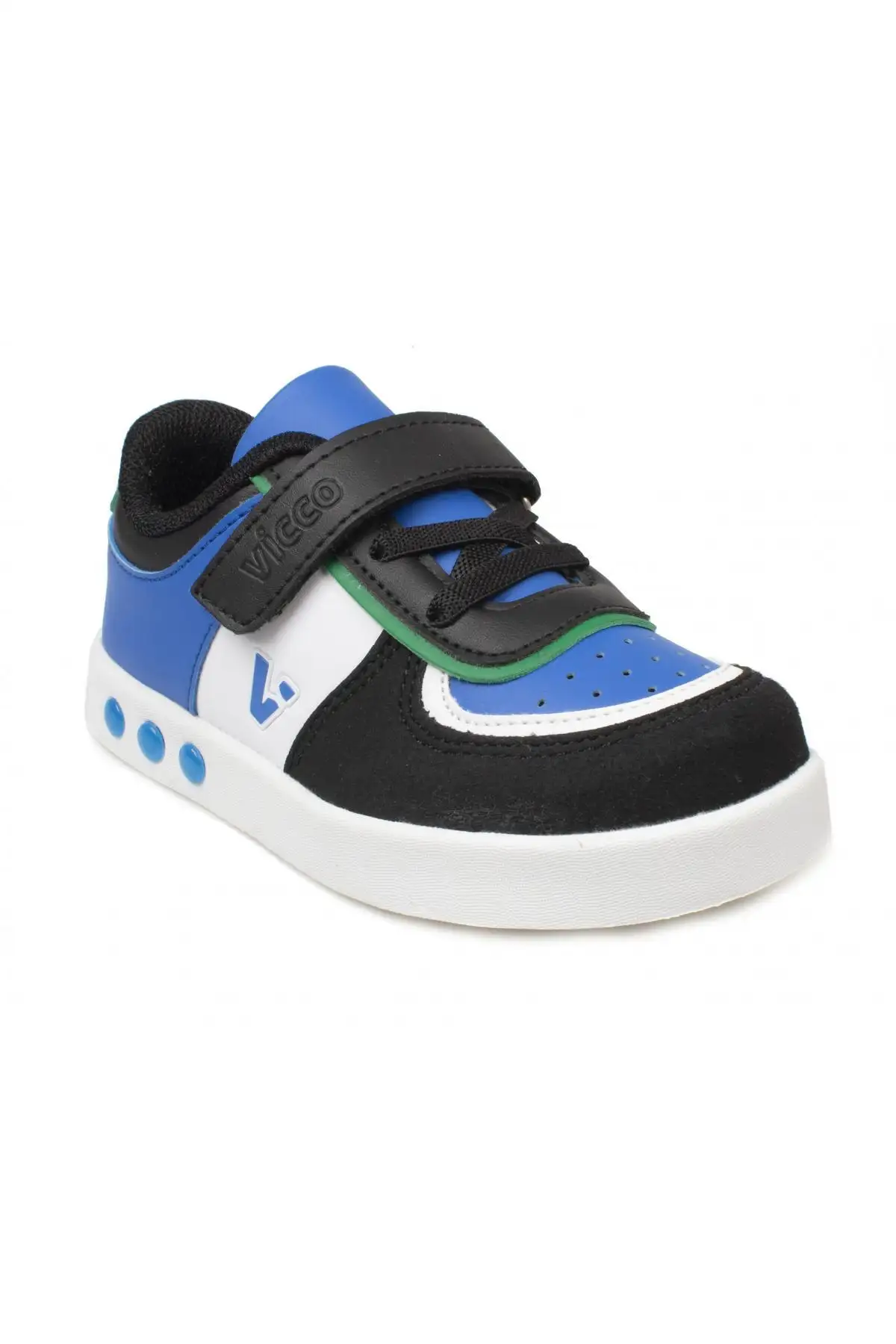 کفش پسرانه  ورزشی بچگانه آبی سرمهای با نور برند Vicco - 8295 کفش پسرانه ورزشی بچگانه آبی سرمهای با نور برند Vicco - 8295