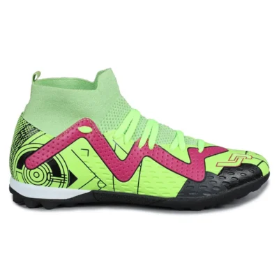 کفش فوتبال با جوراب نئون سبز برند Jump - 8213