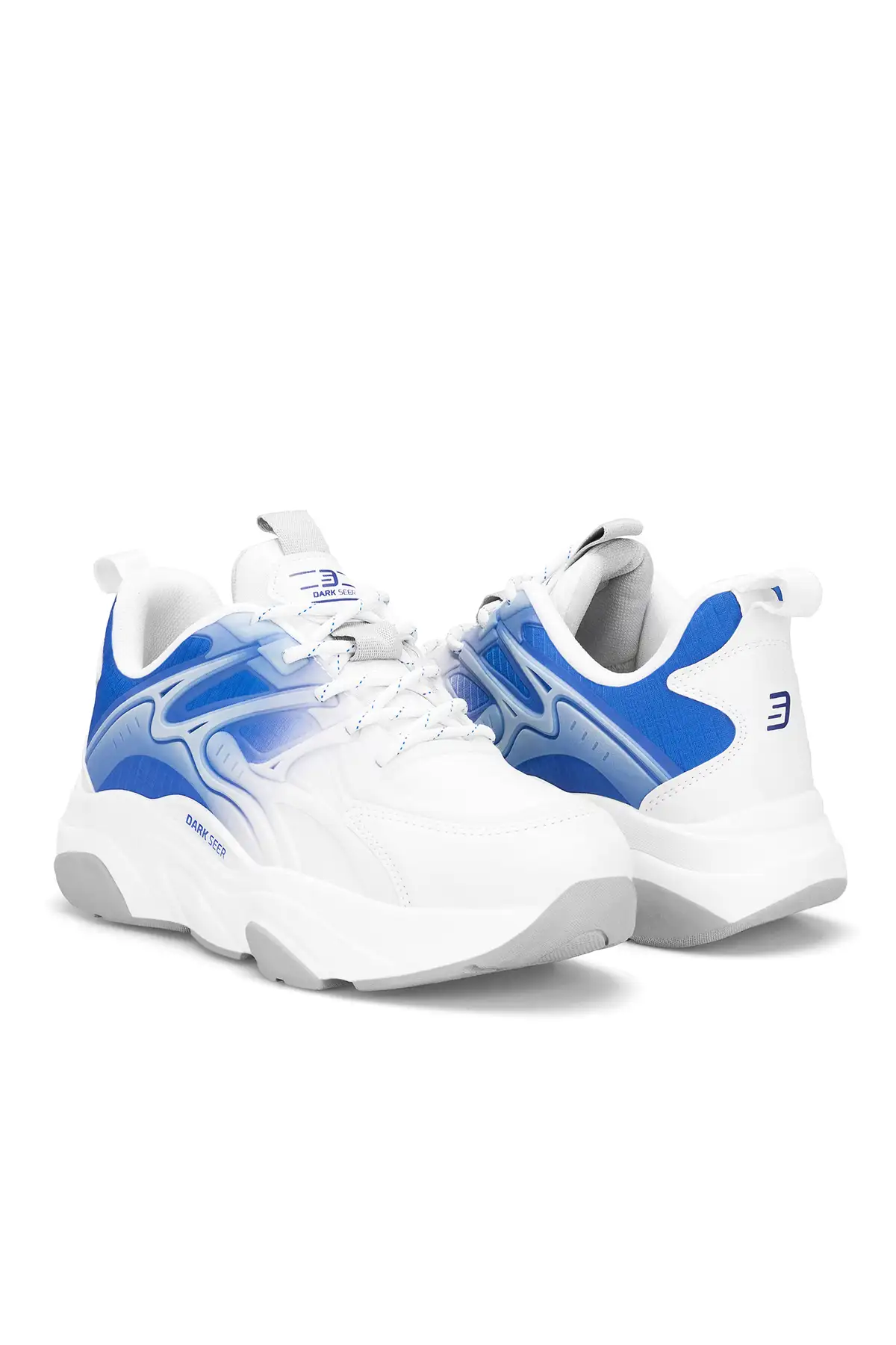 کفش سایز بزرگ مردانه  ورزشی سفید و آبی DS STORM مخصوص همه جنسیتها برند Dark Seer - 7897 کفش سایز بزرگ مردانه ورزشی سفید و آبی DS STORM مخصوص همه جنسیتها برند Dark Seer - 7897