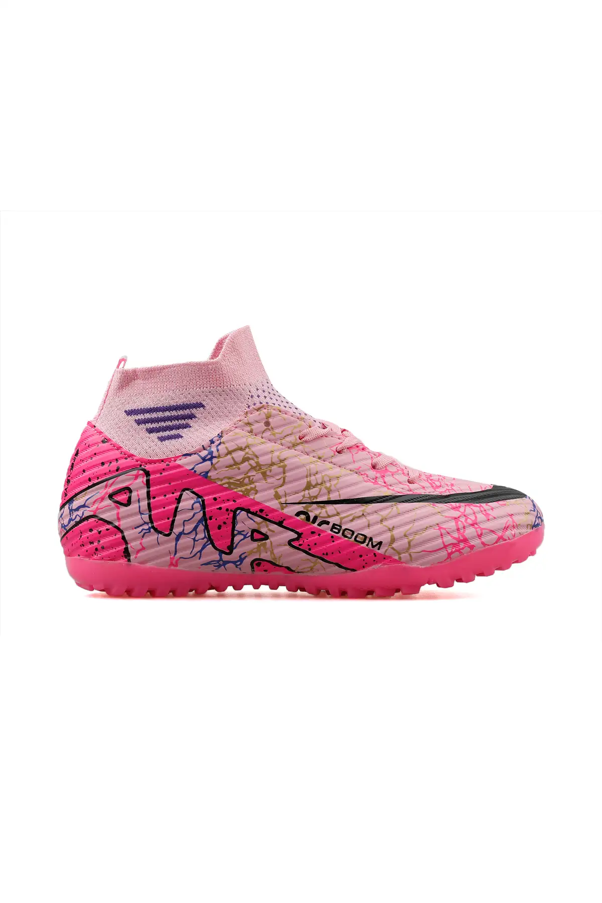 کفش فوتبال لا لیگا ایر مدل چندمنظوره با جوراب مناسب برای زمین چمن و سالن، رنگی برند Techsport - 8196 کفش فوتبال لا لیگا ایر مدل چندمنظوره با جوراب مناسب برای زمین چمن و سالن، رنگی برند Techsport - 8196