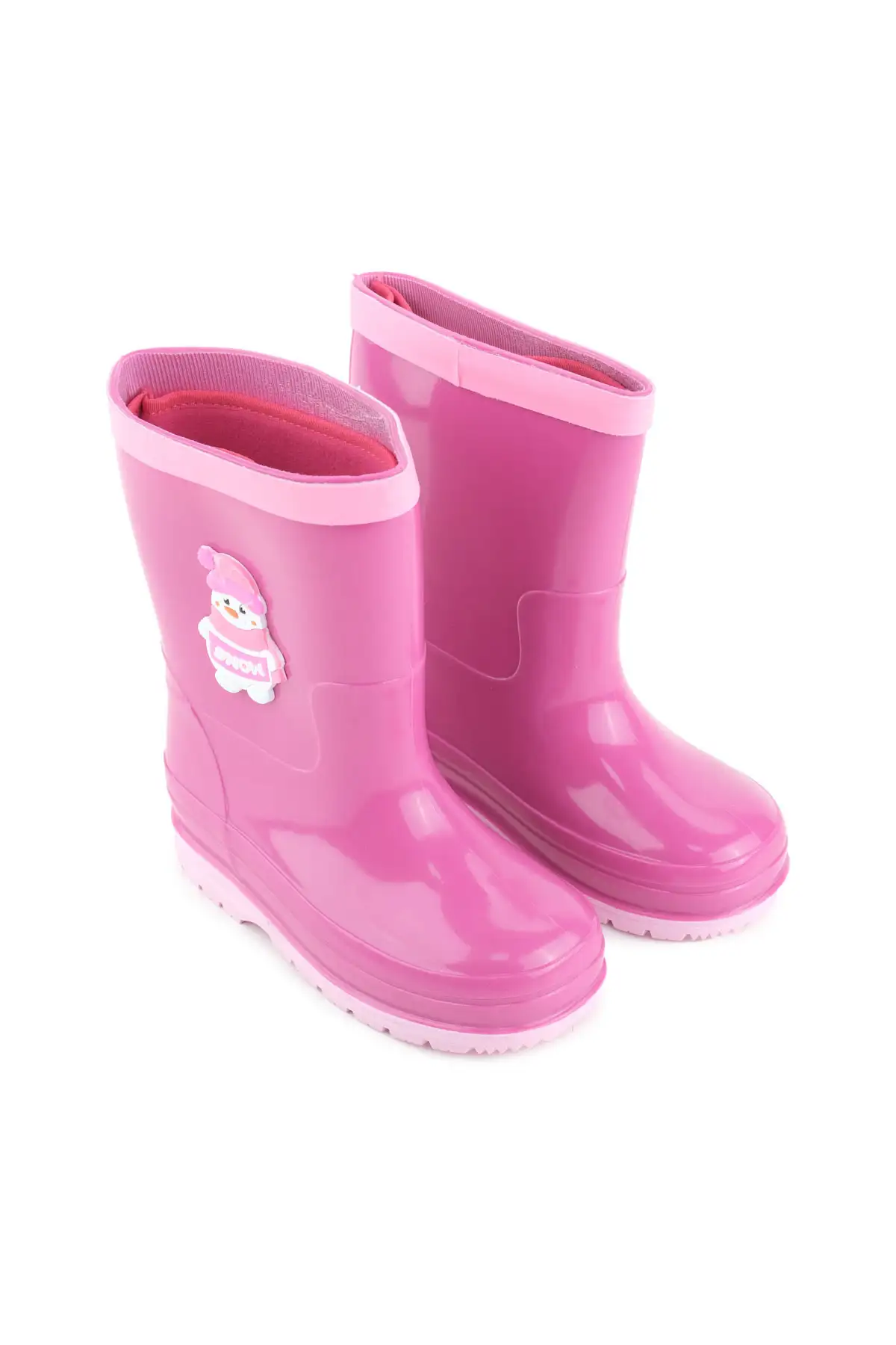 بوت بچگانه چکمه بارانی کودکانه با آستری قابل تعویض و ضد آب برای زمستان برند Gezer - 7617