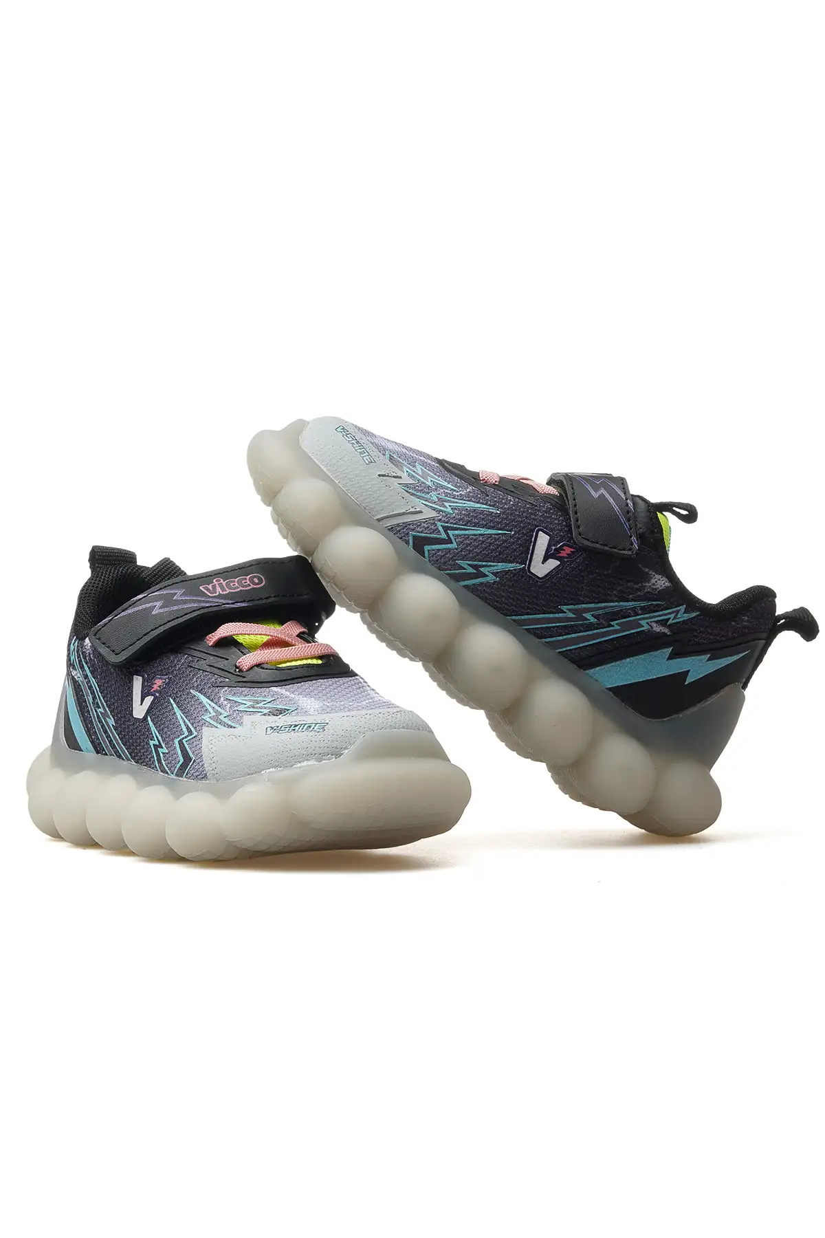 کفش پسرانه  ورزشی چراغدار  فلش مدل 25y 346.214 رنگ مشکی برند Vicco - 8287 کفش پسرانه ورزشی چراغدار فلش مدل 25y 346.214 رنگ مشکی برند Vicco - 8287