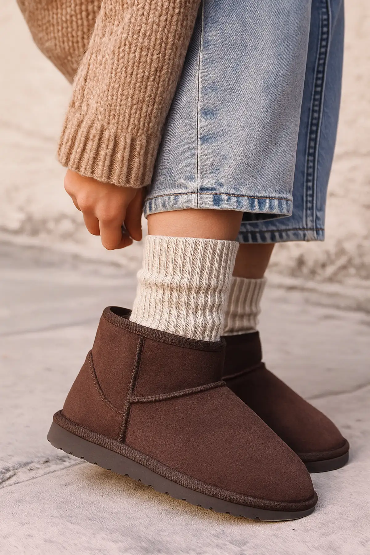 بوت و نیم بوت زنانه  کلاسیک مینی الترا مینی کُرکدار مدل 1016222 CHE  برند DAD WOLF - 8364 بوت و نیم بوت زنانه کلاسیک مینی الترا مینی کُرکدار مدل 1016222 CHE برند DAD WOLF - 8364