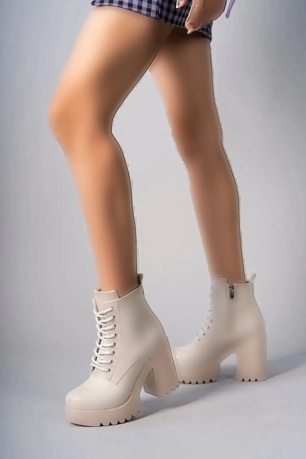 بوت و نیم بوت زنانه پلتفرم رینگ دهتایی برند salto ayakkabı - 7796 بوت و نیم بوت زنانه پلتفرم رینگ دهتایی برند salto ayakkabı - 7796