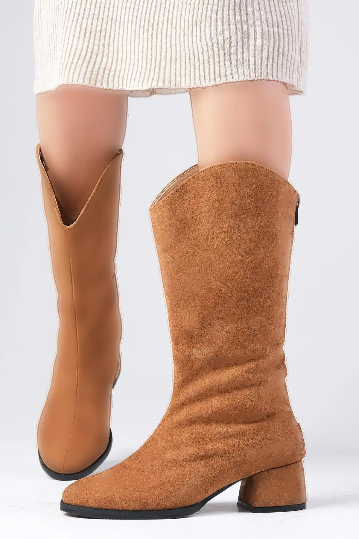 بوت و نیم بوت زنانه چکمه  قههای سئیت زیر زان فابیا برند Mio Gusto - 8135 بوت و نیم بوت زنانه چکمه قههای سئیت زیر زان فابیا برند Mio Gusto - 8135