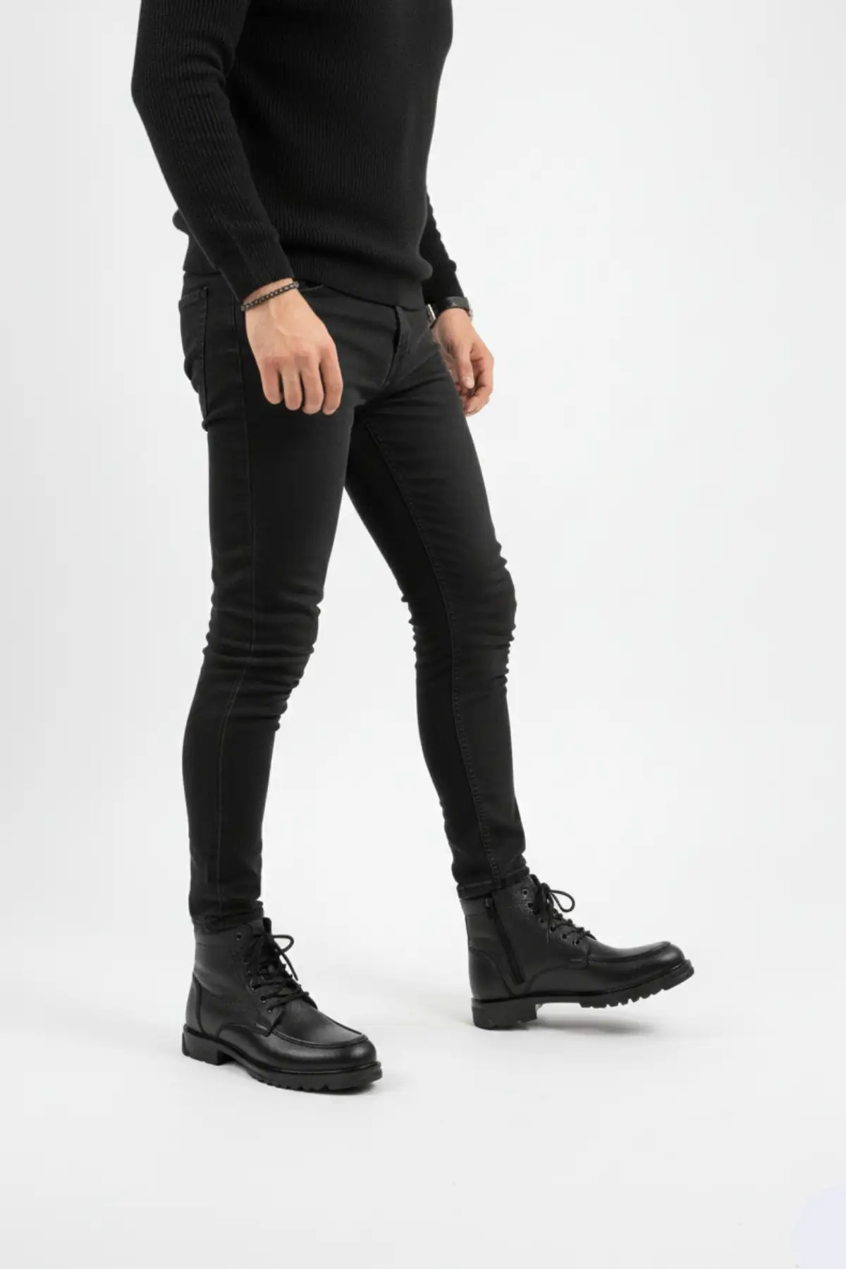 بوت مردانه پوتین چرم مصنوعی  با کفی ترمو ضدلغزش و بنددار برند Tomato Bags - 8343 بوت مردانه پوتین چرم مصنوعی با کفی ترمو ضدلغزش و بنددار برند Tomato Bags - 8343