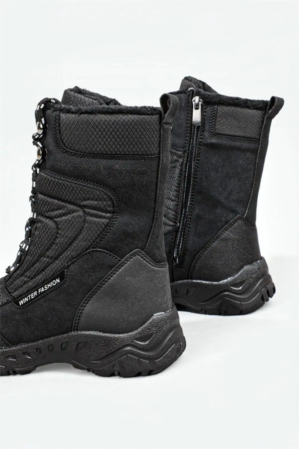 بوت و نیم بوت زنانه کفش برف  مشکی ضد آب با زیره نچسب 7610 برند CARLA BELLA - 7707 بوت و نیم بوت زنانه کفش برف مشکی ضد آب با زیره نچسب 7610 برند CARLA BELLA - 7707