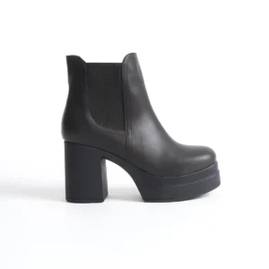 بوت و نیم‌ بوت زنانه چکمه‌ های پلتفرم طراحی یژه با کفی لاستیکی دگانه برند Shoesers - 7761