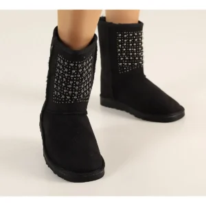 بوت و نیم‌ بوت زنانه رزمره با طرح سنگی داخلی پشمال برند LABRONA - 7671