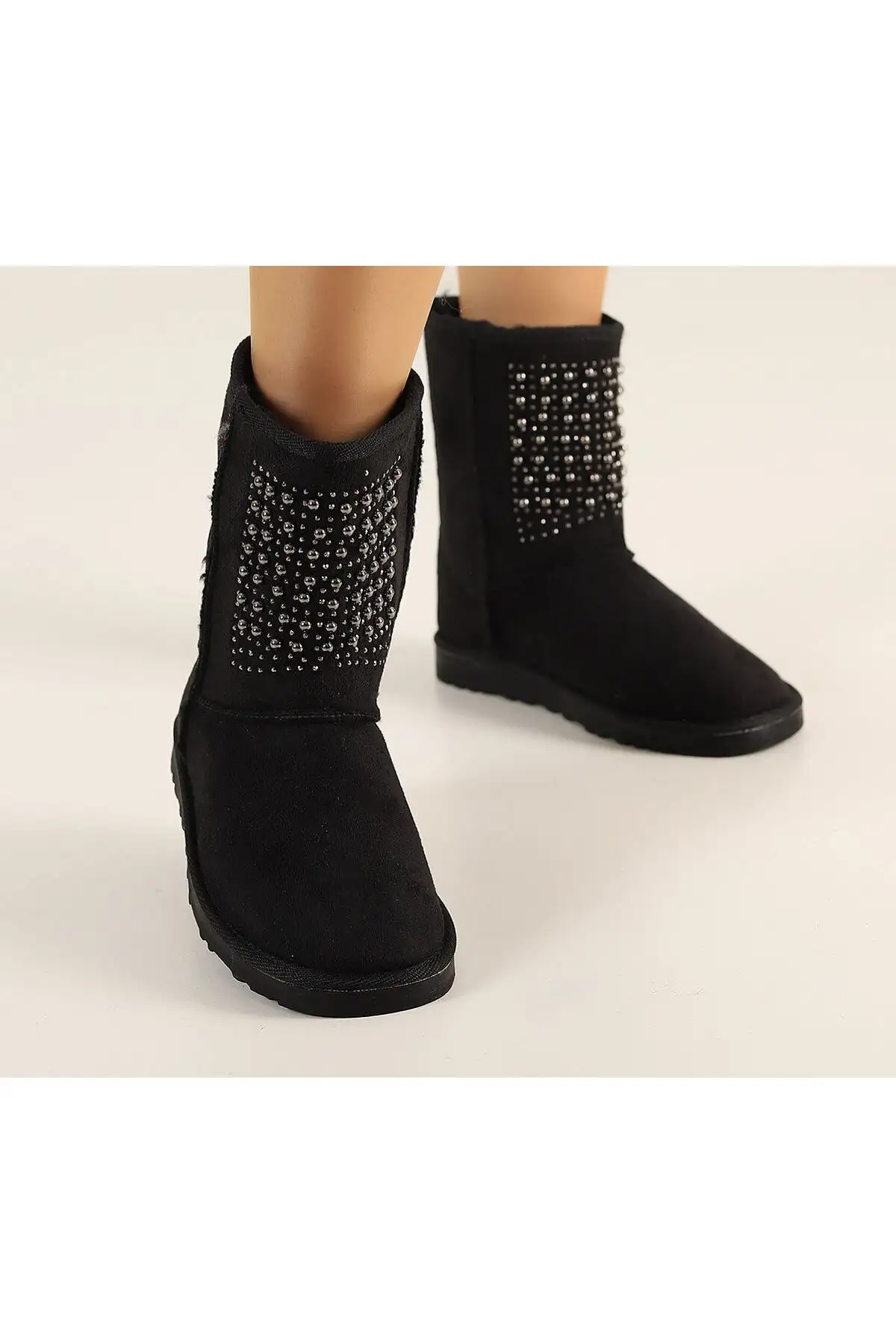 بوت و نیم بوت زنانه   رزمره با طرح سنگی  داخلی پشمال برند LABRONA - 7671 بوت و نیم بوت زنانه رزمره با طرح سنگی داخلی پشمال برند LABRONA - 7671