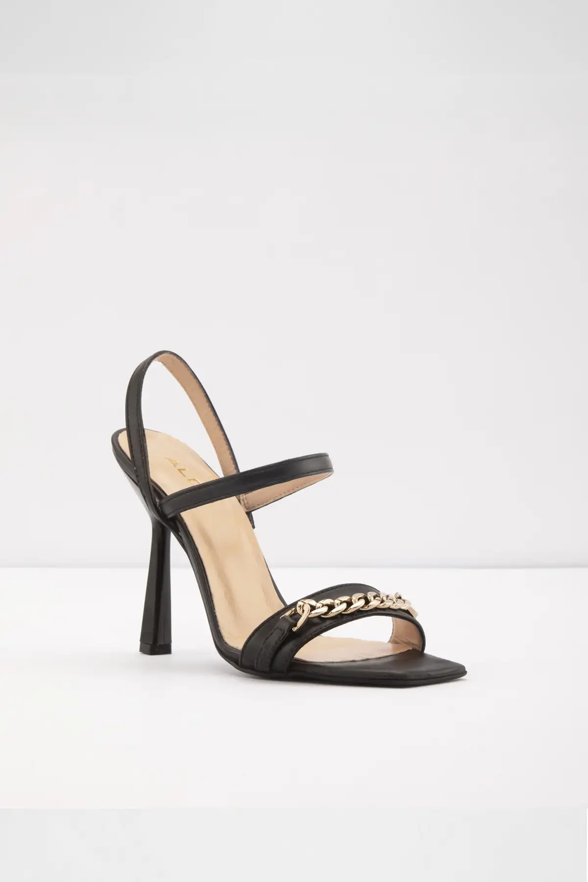 کفش صندل زنانه ناپیئر-تی آر -  پاشنه بلند  مشکی برند Aldo - 8253 کفش صندل زنانه ناپیئر-تی آر - پاشنه بلند مشکی برند Aldo - 8253