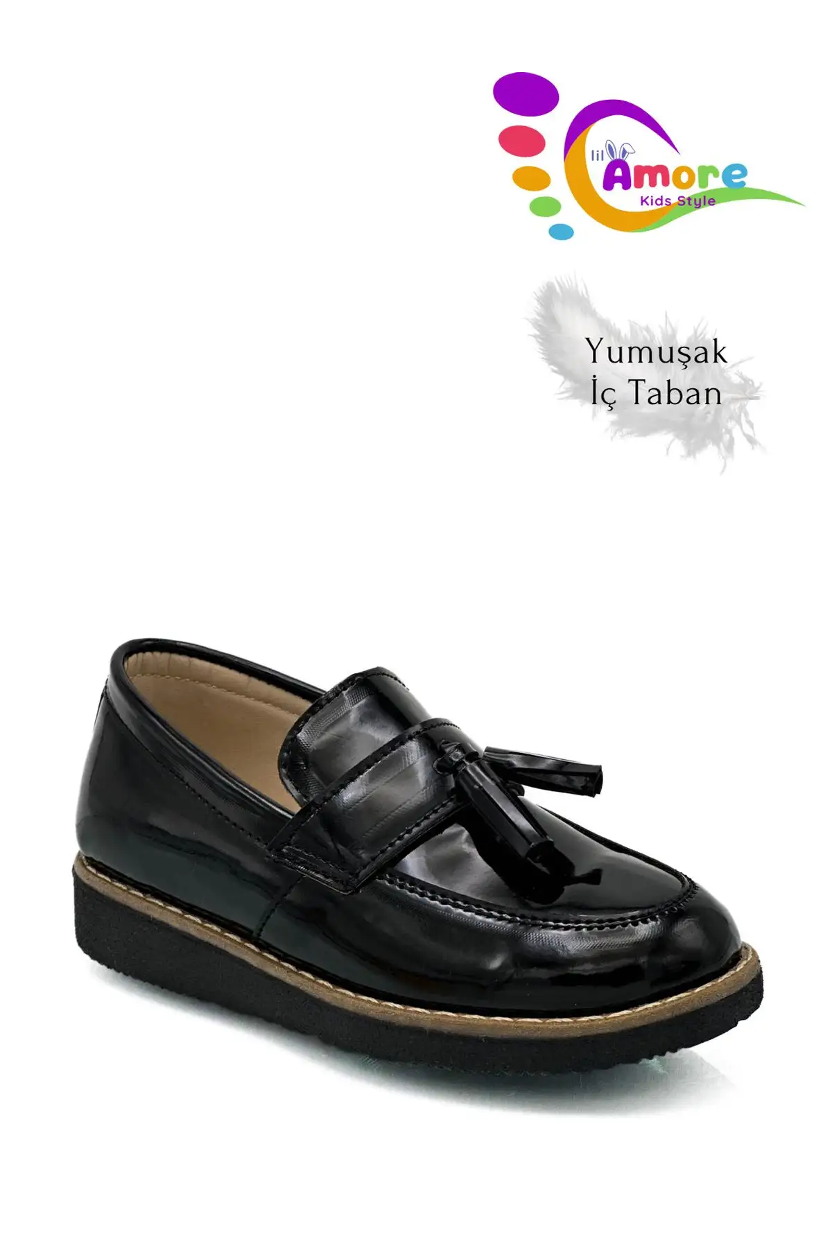 کفش بچگانه مدل کرچیک  پسرانه -  مدرسه -  کت و شلواری برای جشن آئینی - رنگ مشکی براق برند sermoda - 7926 کفش بچگانه مدل کرچیک پسرانه - مدرسه - کت و شلواری برای جشن آئینی - رنگ مشکی براق برند sermoda - 7926