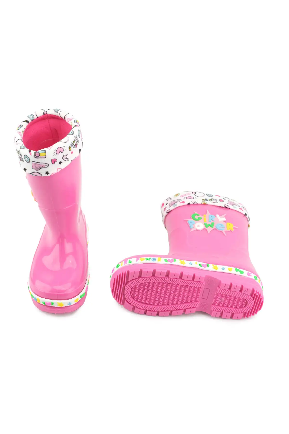 بوت بچگانه چکمه بارانی دخترانه فصلی ضدآب با آستر گرم برند Gezer - 7638 بوت بچگانه چکمه بارانی دخترانه فصلی ضدآب با آستر گرم برند Gezer - 7638