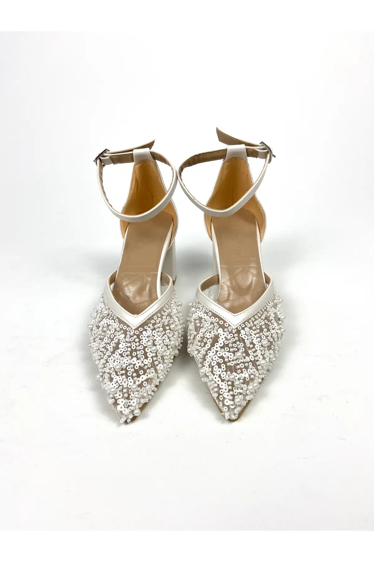 کفش پاشنه بلند زنانه  مجلسی پاشنه  با ضخامت 6 سانتیمتر و تزئین مرواریدهای رشتهای Sedef کد 01328 -  عروسی برند Gloriys Ayakkabı & Çanta - 7991 کفش پاشنه بلند زنانه مجلسی پاشنه با ضخامت 6 سانتیمتر و تزئین مرواریدهای رشتهای Sedef کد 01328 - عروسی برند Gloriys Ayakkabı & Çanta - 7991