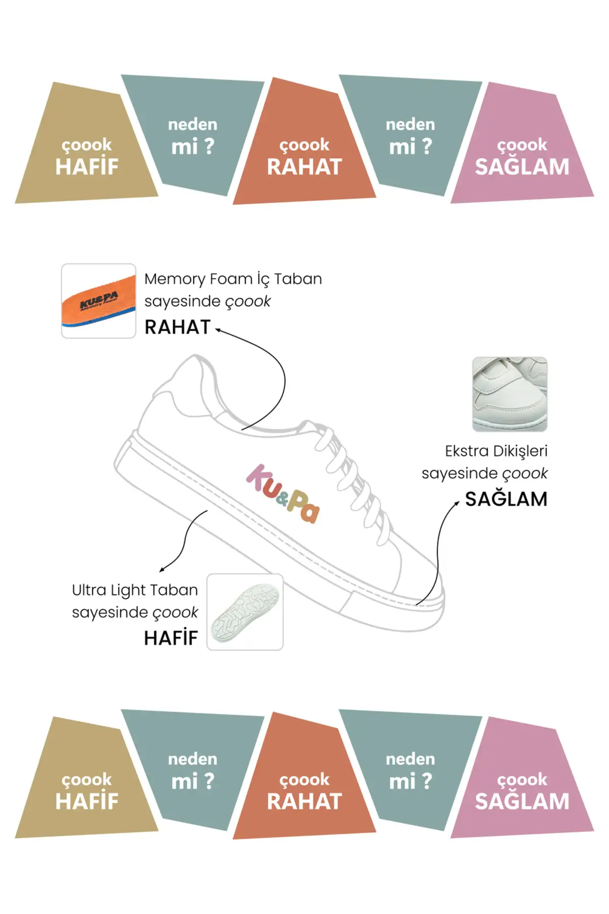 کفش پسرانه کژوالی بچگانه آتومه مش - مشکی - 7001 - 32 برند KU&PA SHOES - 8309