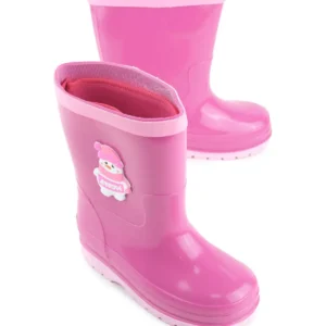 بوت بچگانه چکمه بارانی کودکانه با آستری قابل تعویض و ضد آب برای زمستان برند Gezer - 7617