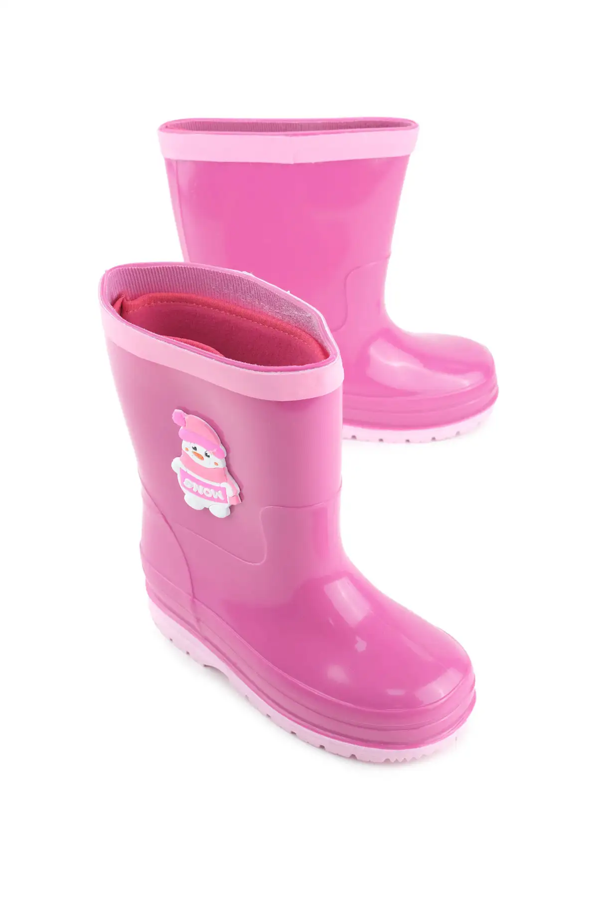 بوت بچگانه چکمه بارانی کودکانه با آستری قابل تعویض و ضد آب برای زمستان برند Gezer - 7617