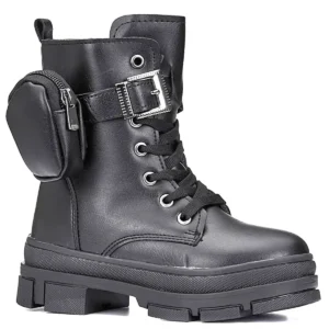 بوت و نیم‌ بوت زنانه کفش پستی دخترانه با کیف زیره ضد لغزش زیپ دار برند Twingo - 7698