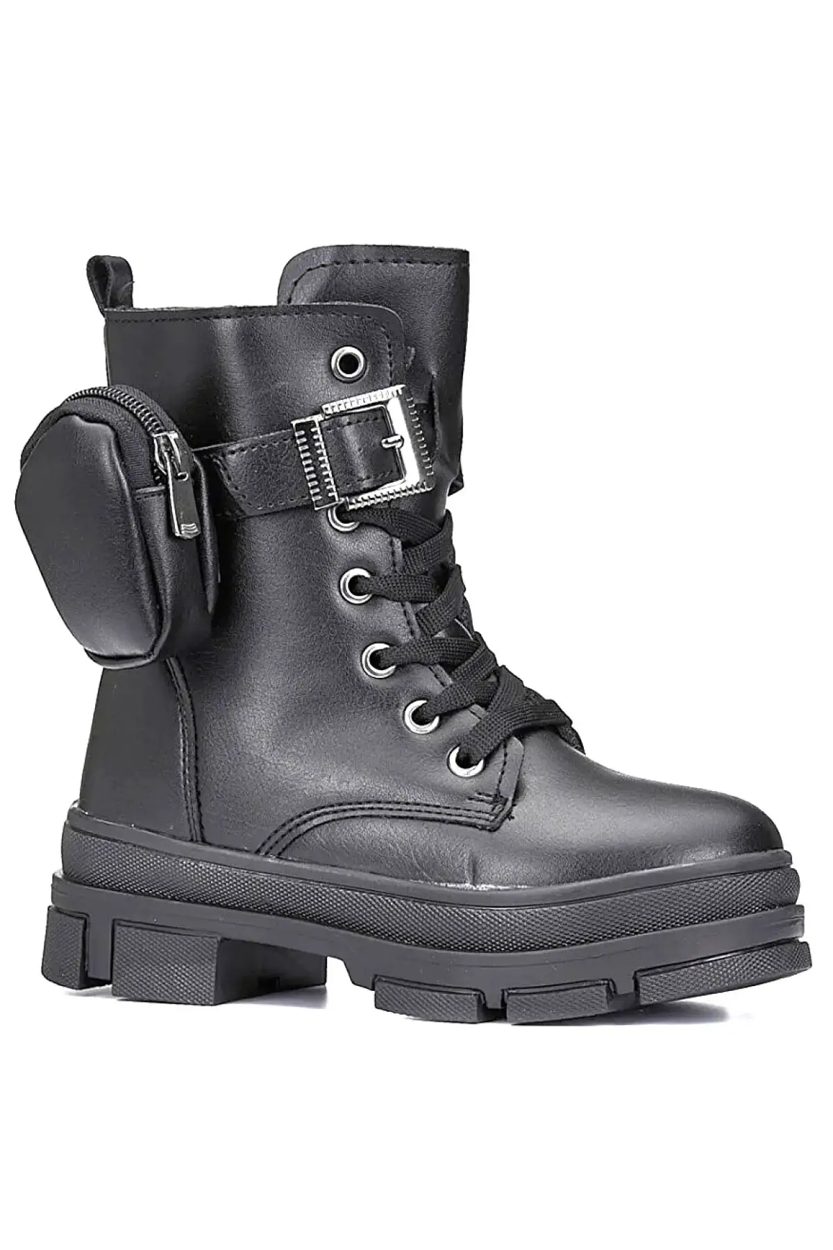 بوت و نیم‌ بوت زنانه کفش پستی دخترانه با کیف زیره ضد لغزش زیپ دار برند Twingo - 7698