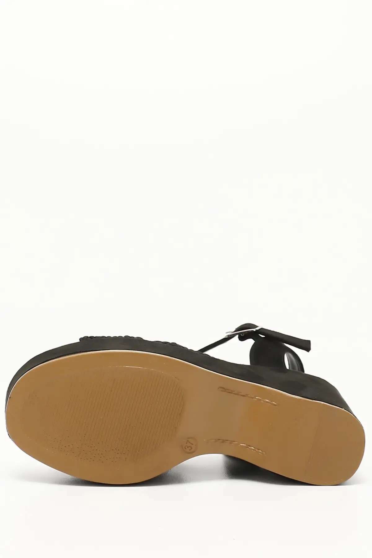 کفش صندل زنانه   / دخترانه با کفی بلند مشکی و بند بافته شده برند GÖNDERİ(R) - 8251 کفش صندل زنانه / دخترانه با کفی بلند مشکی و بند بافته شده برند GÖNDERİ(R) - 8251