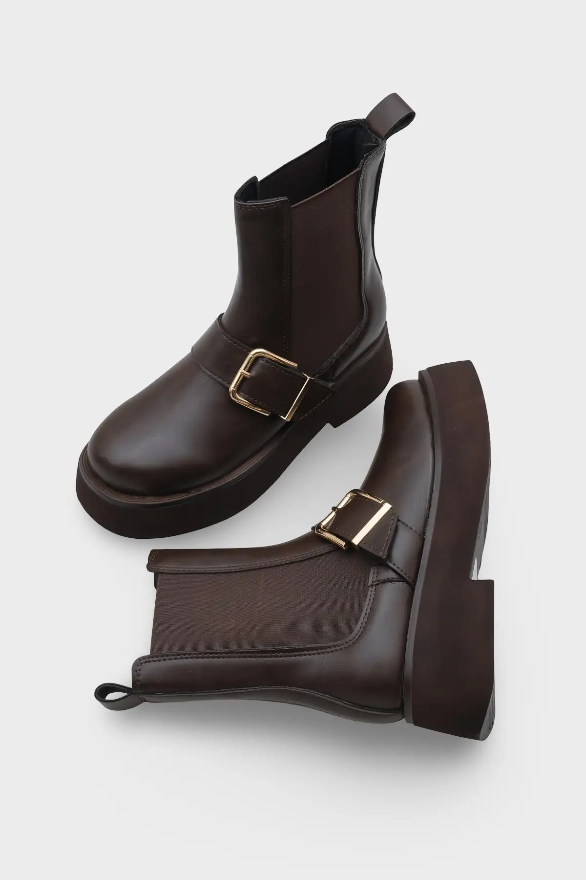 بوت و نیم بوت زنانه   جنی با کفی جانبی  نک گرد برند Capone Outfitters - 7562 بوت و نیم بوت زنانه جنی با کفی جانبی نک گرد برند Capone Outfitters - 7562