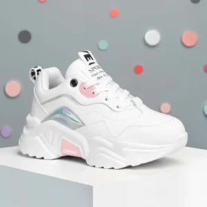 کفش بچگانه ورزشی کودکانه DS 2110 به رنگ سفید و پودری برند Dark Seer - 7912