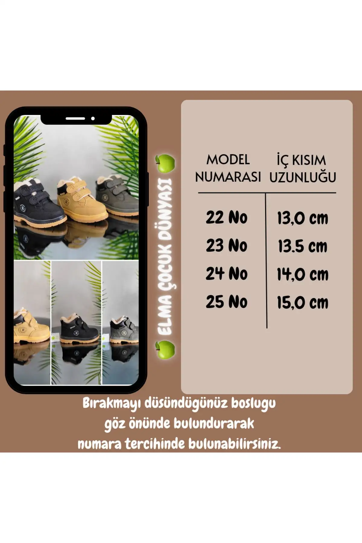 بوت بچگانه  کودکانه کفی آناتومیک با عایق پشمی و بند چسبی مخصوص فصل زمستان - جدول اندازه در تصویر آخر موجود است. برند elma bebe - 7641 بوت بچگانه کودکانه کفی آناتومیک با عایق پشمی و بند چسبی مخصوص فصل زمستان - جدول اندازه در تصویر آخر موجود است. برند elma bebe - 7641