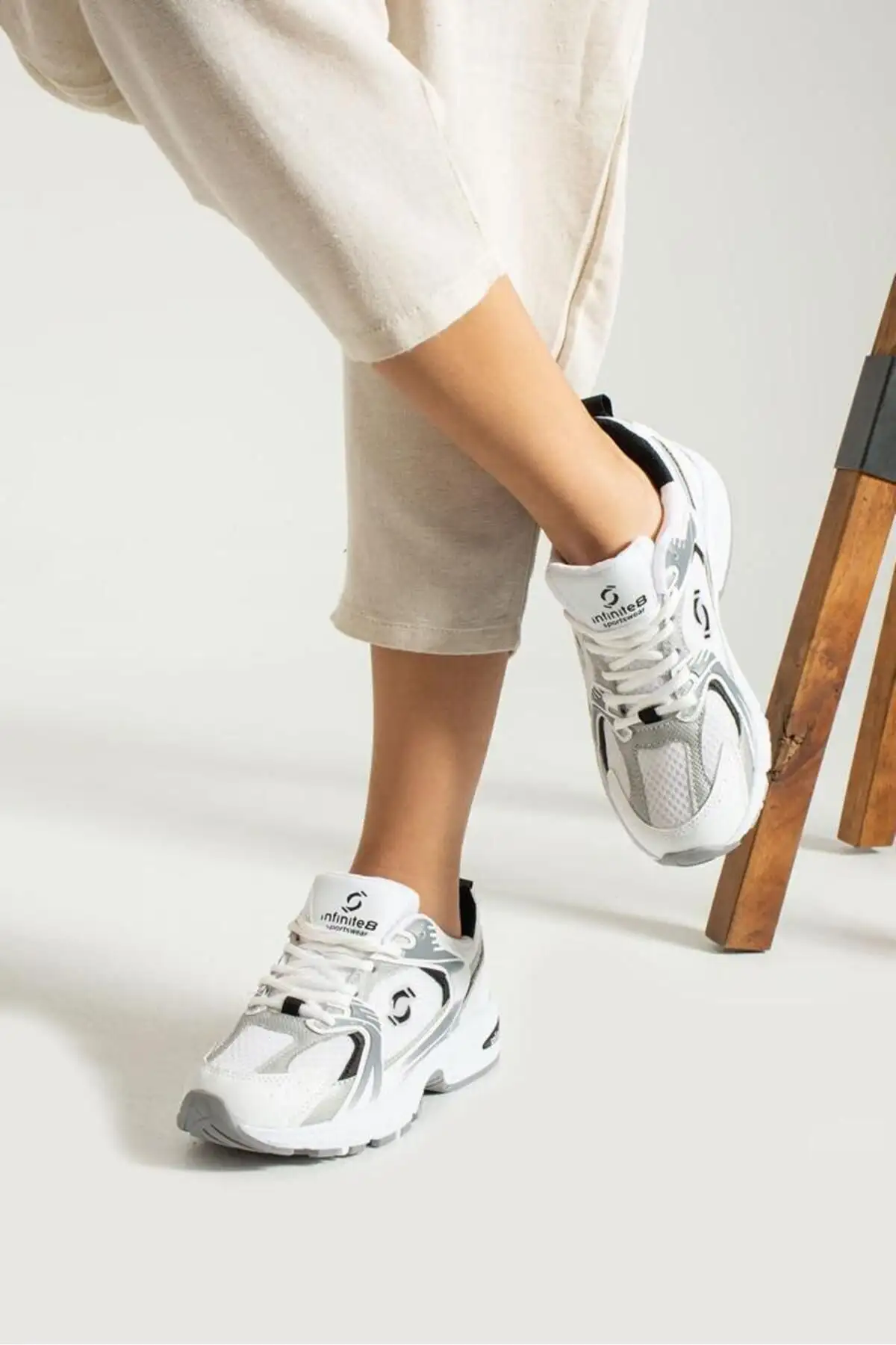 کفش کتانی زنانه  ورزشی اورتopedیک نخی برای پیادهروی، مناسب برای زنان و مردان،  اسنیکر روزمره برند infinite8 - 7716 کفش کتانی زنانه ورزشی اورتopedیک نخی برای پیادهروی، مناسب برای زنان و مردان، اسنیکر روزمره برند infinite8 - 7716