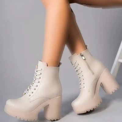 بوت و نیم‌ بوت زنانه پلتفرم رینگ ده‌تایی برند salto ayakkabı - 7796