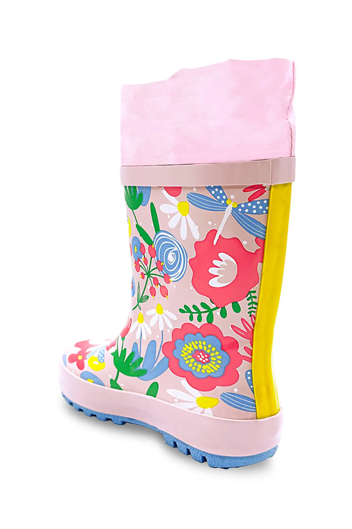 بوت بچگانه پوتین بارانی صورتی دخترانه با طرح گربه و گل برند Denokids - 7932 بوت بچگانه پوتین بارانی صورتی دخترانه با طرح گربه و گل برند Denokids - 7932