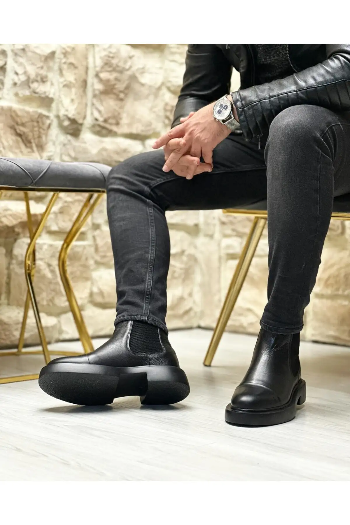 بوت مردانه  روزمره  RUNY از چرم طبیعی EVA آتابان برند İtallano Ayakkabı - 7593 بوت مردانه روزمره RUNY از چرم طبیعی EVA آتابان برند İtallano Ayakkabı - 7593