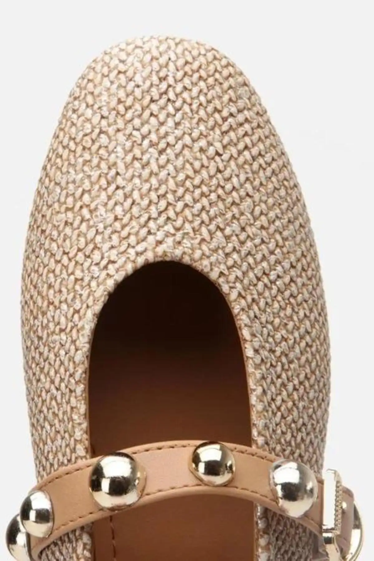 کفش تخت زنانه بابت  بژ با جزئیات حصیری برند Yaya by Hotiç - 8316 کفش تخت زنانه بابت بژ با جزئیات حصیری برند Yaya by Hotiç - 8316