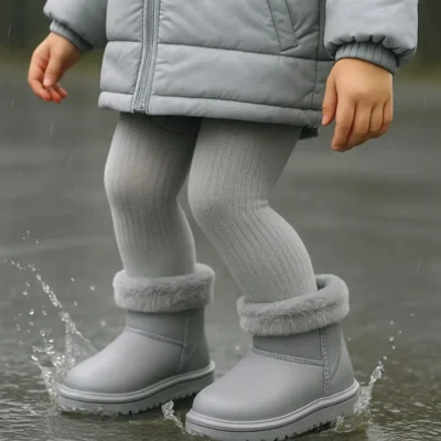 بوت بچگانه چکمه‌های بارانی و زمستانی با پشم خزدار برای کودکان برند CRAFT MODA - 7650