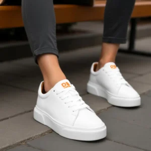 کفش سایز بزرگ مردانه راحتی روزمره سفید دیاس کوپر برند Dark Seer - 7889