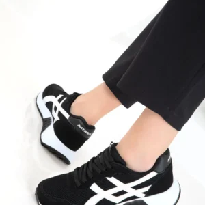 کفش کتانی زنانه ورزشی سیاه و سفید 20654 برند SOHO - 7723