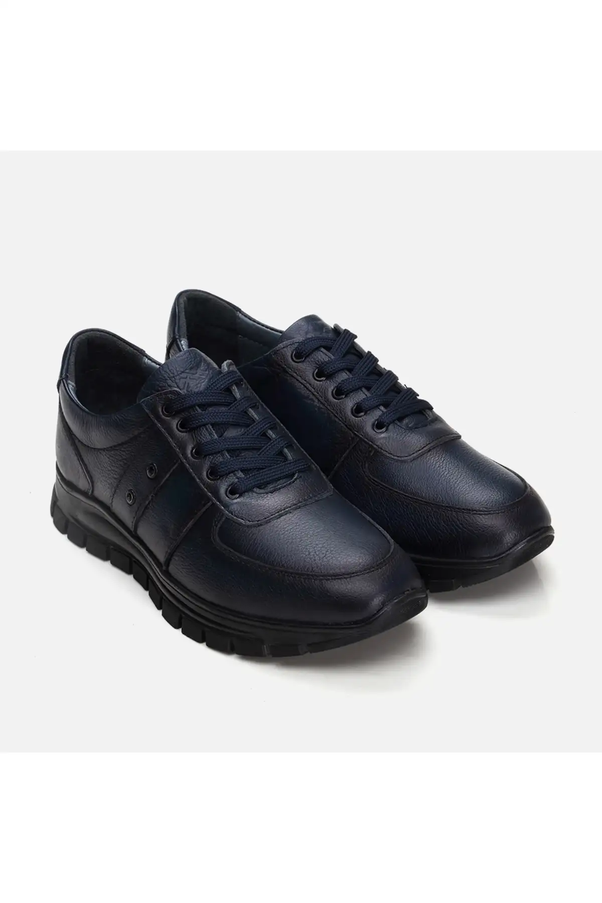 کفش اسپرت مردانه چرم طبیعی سرمه‌ای برند Hotiç - 7735