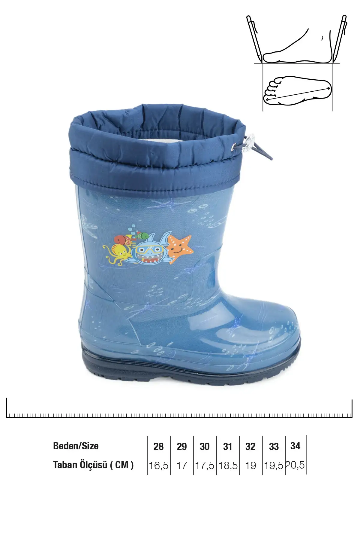 بوت بچگانه چکمه بارانی پاییزی پسرانه برند Gezer - 7604 بوت بچگانه چکمه بارانی پاییزی پسرانه برند Gezer - 7604