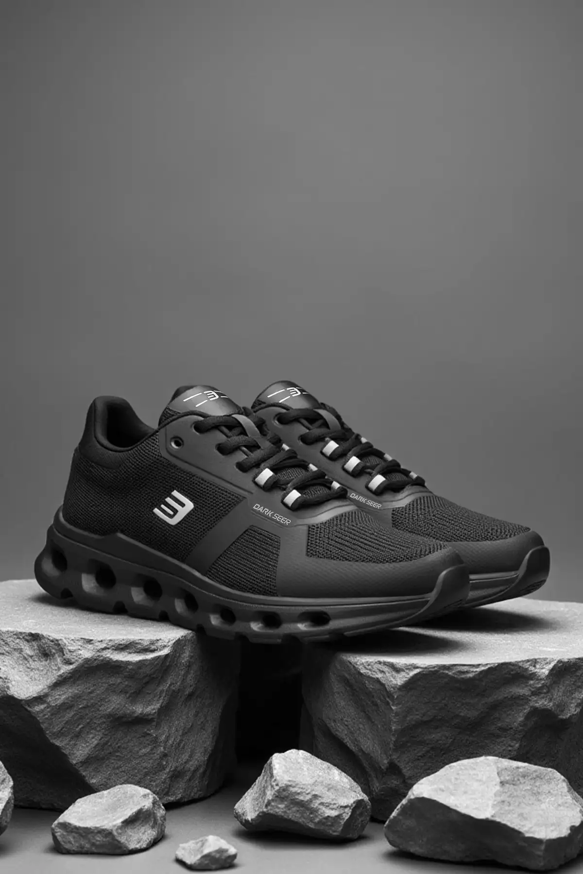 کفش سایز بزرگ مردانه  ورزشی سیاه DS XR-RUN مدل یونیسکس برند Dark Seer - 7886 کفش سایز بزرگ مردانه ورزشی سیاه DS XR-RUN مدل یونیسکس برند Dark Seer - 7886