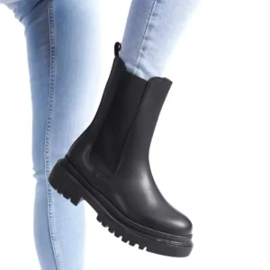 بوت و نیم‌ بوت زنانه چکمه بلند مشکی با کفی ضخیم ضد آب مدل Wsb0282 برند Weynes - 7546