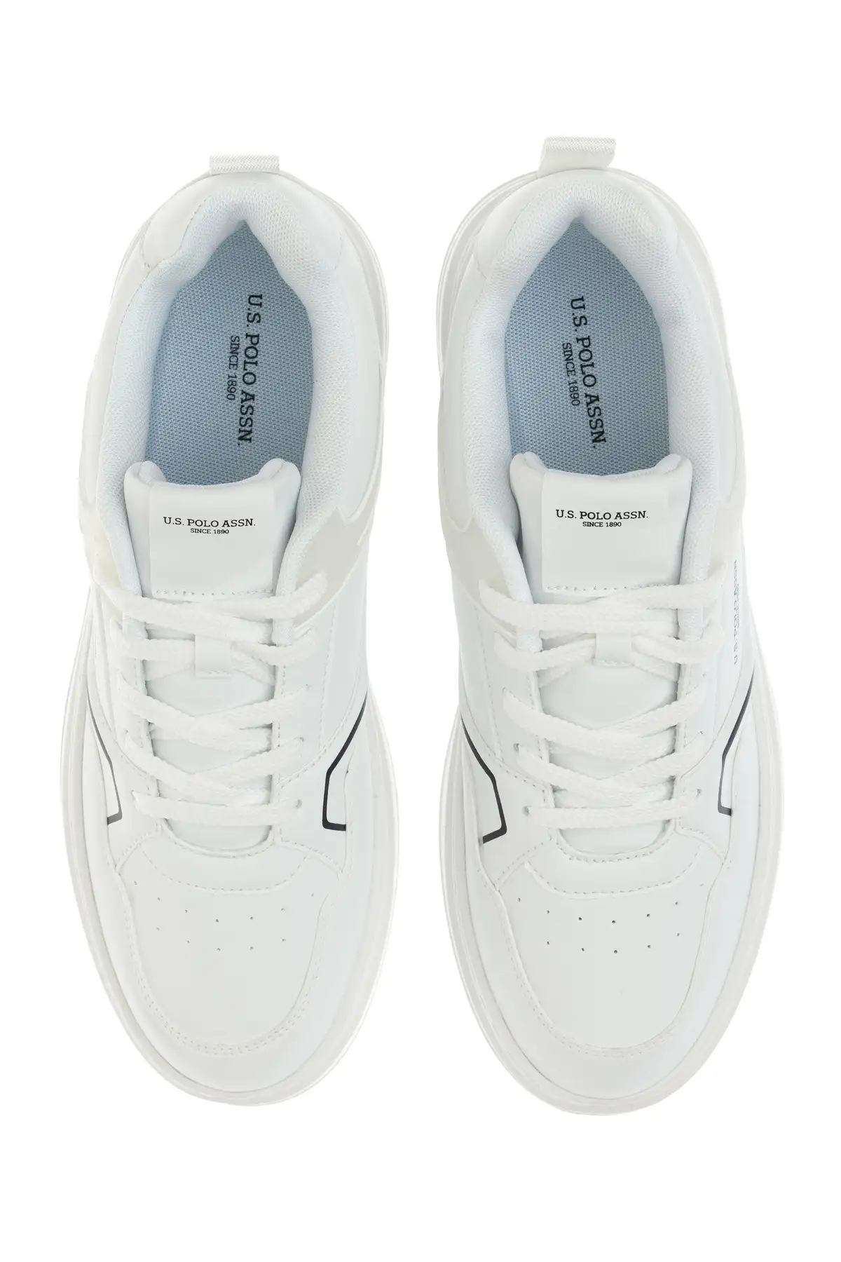 کفش سایز بزرگ مردانه ورزشی سفید 50304778-VR013 برند U.S. Polo Assn. - 7879