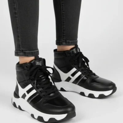 بوت و نیم‌ بوت زنانه چکمه‌های با طناب از پارچه‌ی چتر برند Bıçaklarderi - 7706