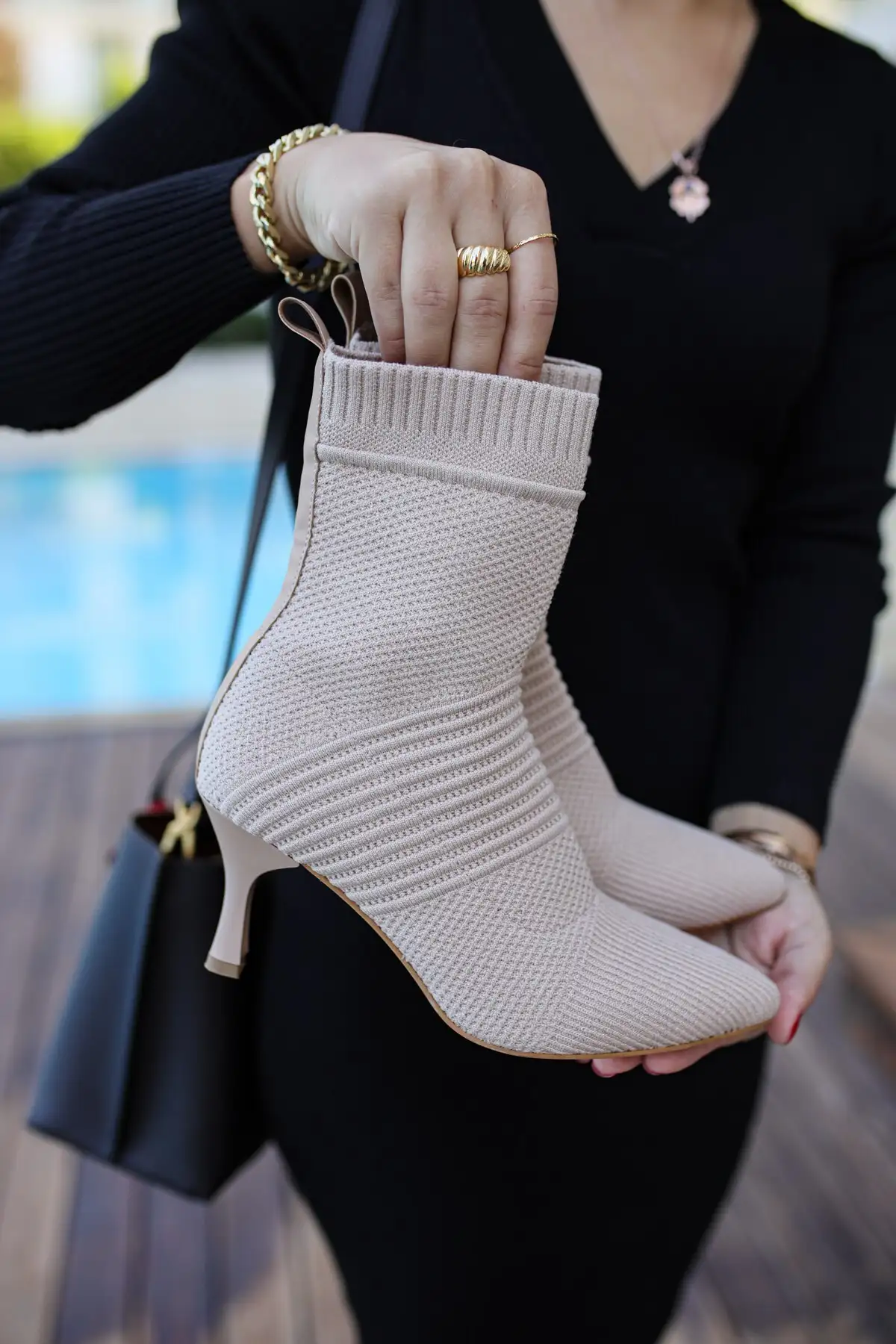 بوت و نیم بوت زنانه   دُریا با پاشنه بلند  ریه نخی برند SHOEMARK - 7835 بوت و نیم بوت زنانه دُریا با پاشنه بلند ریه نخی برند SHOEMARK - 7835