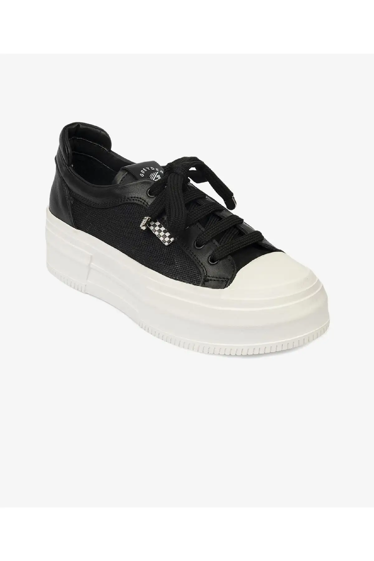 کفش کتانی زنانه  اسنیکر  مشکی از چرم طبیعی ۴Y2SA33390 برند Greyder - 7970 کفش کتانی زنانه اسنیکر مشکی از چرم طبیعی ۴Y2SA33390 برند Greyder - 7970