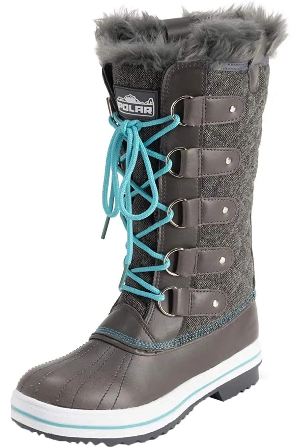 بوت و نیم بوت زنانه Bot زمستانی  بلند با رکش دخته شده، ضد آب  گرم برای باران  برف برند Polar Watch - 7704 بوت و نیم بوت زنانه Bot زمستانی بلند با رکش دخته شده، ضد آب گرم برای باران برف برند Polar Watch - 7704